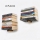 Set van 2 wandplanken 15x21 cm zwart