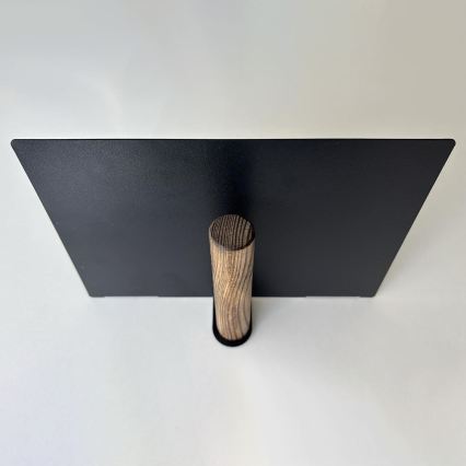Set van 2 wandplanken 15x21 cm zwart