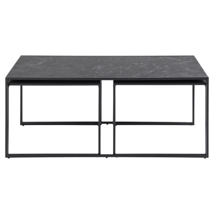 Set van 3 ALMA salontafels antraciet