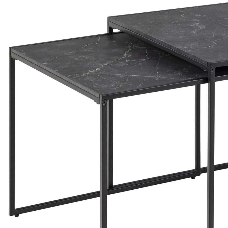 Set van 3 ALMA salontafels antraciet