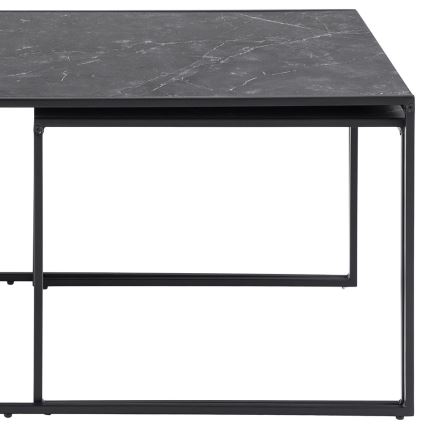 Set van 3 ALMA salontafels antraciet