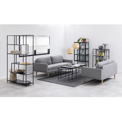 Set van 3 ALMA salontafels antraciet