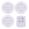 Set van 3 dimbare LED-armaturen met afstandsbediening LED/3xAAA