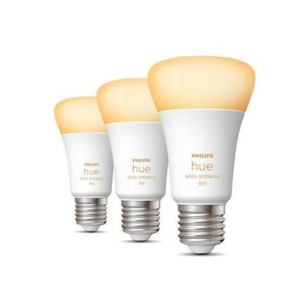 SET van 3 dimbare LED-lampen Philips Hue WHITE AMBIANCE A60 E27/6W/230V 2200-6500K