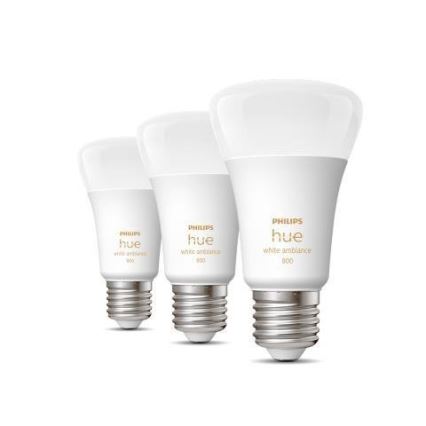 SET van 3 dimbare LED-lampen Philips Hue WHITE AMBIANCE A60 E27/6W/230V 2200-6500K
