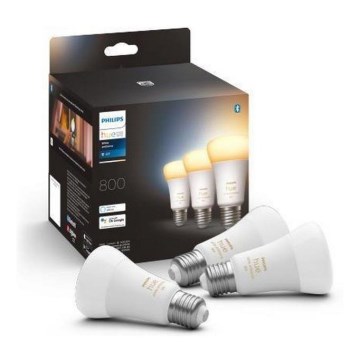 SET van 3 dimbare LED-lampen Philips Hue WHITE AMBIANCE A60 E27/6W/230V 2200-6500K