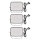 Set van 3 dimbare RGBIC LED-buitenschijnwerpers GoSmart LED/14W/230V 3000-6500K IP65 Wi-Fi Tuya