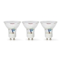Set van 3 GU10 LED-lampen, 4,5 W / 230 V, 2700 K