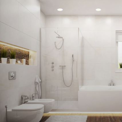 Set van 3 LED-inbouwspots voor badkamer LED/6W/230V 3000K IP44 wit