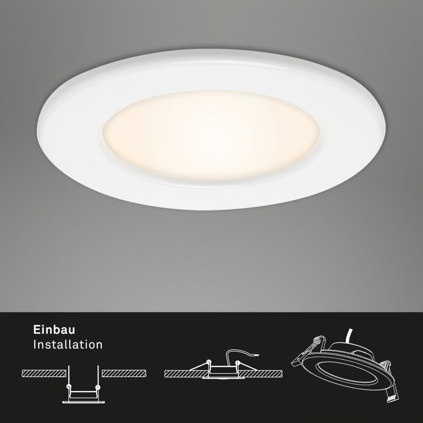 Set van 3 LED-inbouwspots voor badkamer LED/6W/230V 3000K IP44 wit