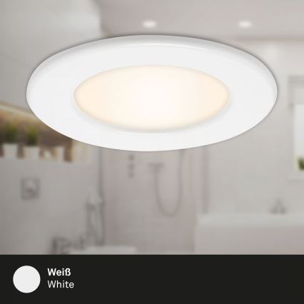 Set van 3 LED-inbouwspots voor badkamer LED/6W/230V 3000K IP44 wit