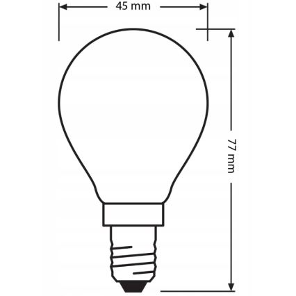 Set van 3 LED-lampen BASE CLASSIC FILAMENT E14/5,9W/230V 4000K - Osram