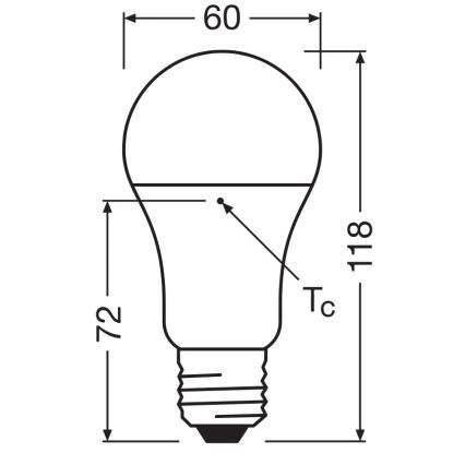 Set van 3 LED-lampen van gerecycled kunststof A100 E27/14W/230V 2700K - Osram