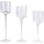 Set van 3 transparante kandelaars