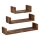 Set van 3 wandplanken SHELFY, bruin