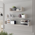 SET van 3 wandplanken TRIO 40/60/80x11x18 cm kasjmier