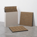 Set van 4 akoestische bekledingspanelen VASAVIK 60x60 cm geolied eiken
