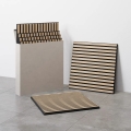 SET van 4 akoestische bekledingspanelen VASAVIK 60x60 cm naturel eiken