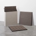 Set van 4 akoestische bekledingspanelen VASAVIK 60x60 cm, walnoot