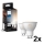 Set van 4 dimbare LED-lampen Philips Hue WHITE AMBIANCE GU10/4,2W/230V 2200-6500K