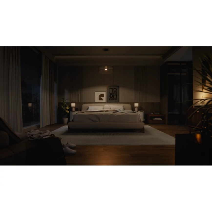 Set van 4 dimbare Philips Hue WHITE LED-lampen, E27, 7W, 230V, 2700K