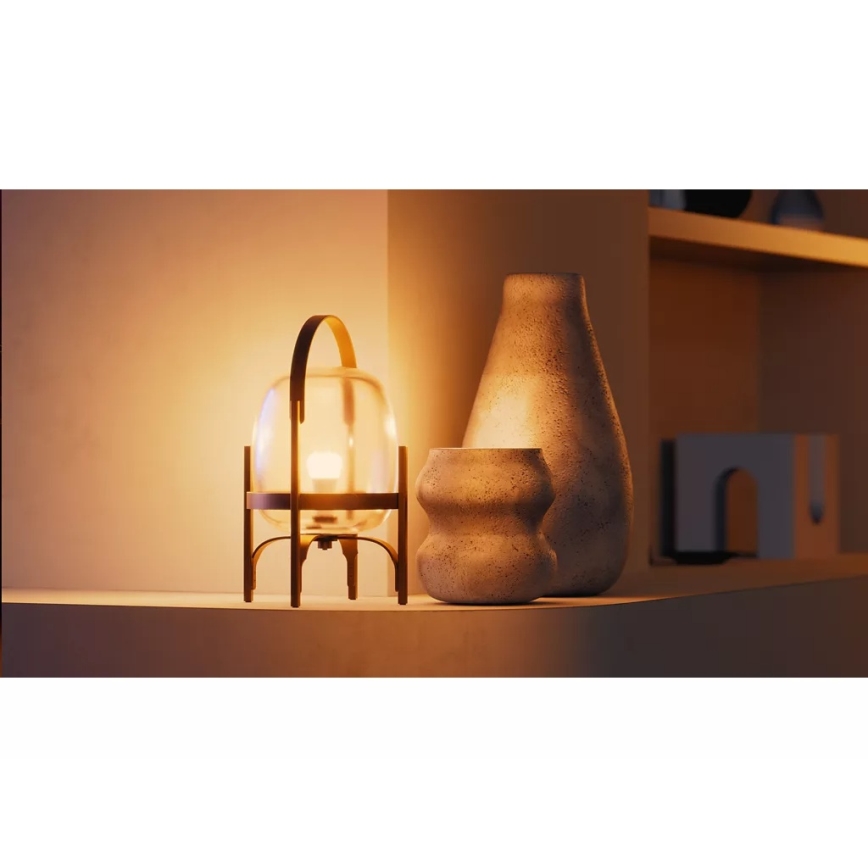 Set van 4 dimbare Philips Hue WHITE LED-lampen, E27, 7W, 230V, 2700K