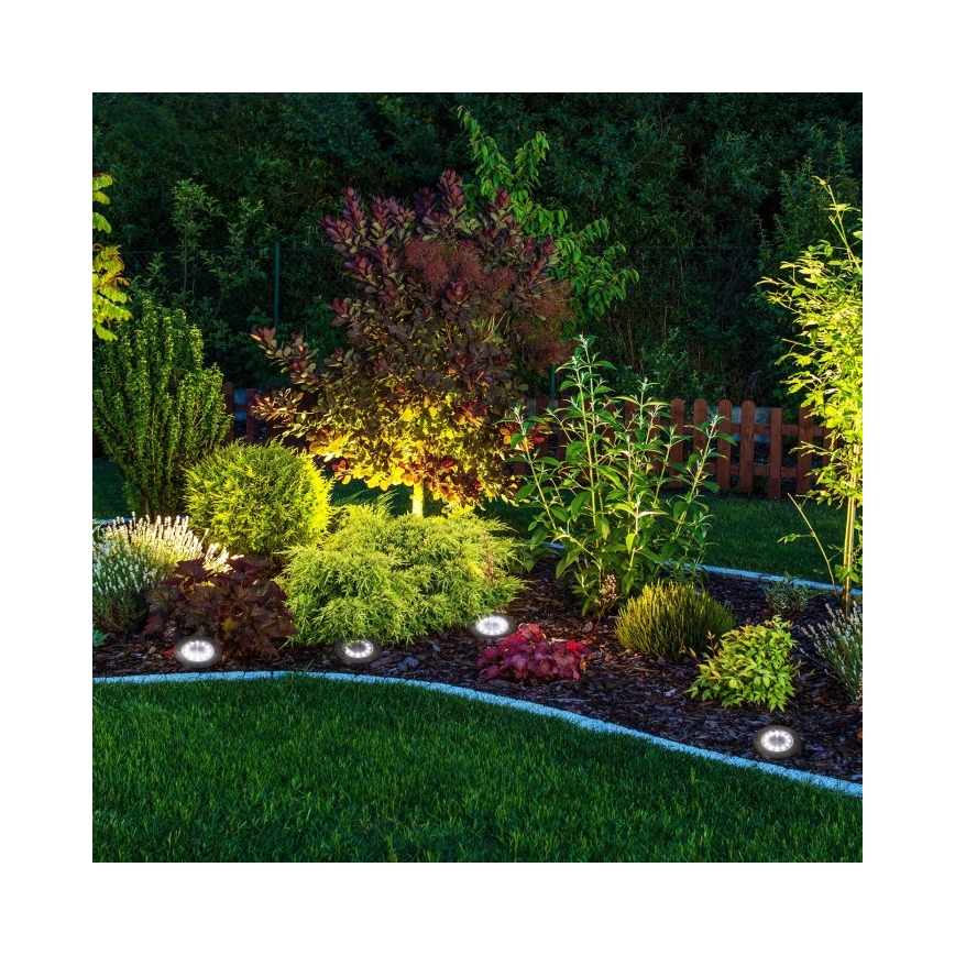 Set van 4 LED-zonnelampen CLAVO LED/1xAAA 4000K IP44 300 mAh