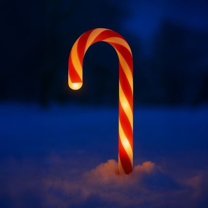 Set van 5 LED-kerstdecoraties voor buiten LED/2W/230V IP44 rood