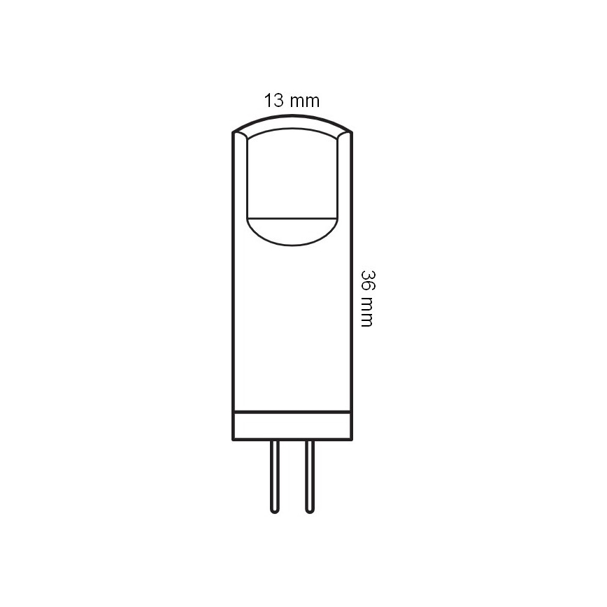 Set van 5 LED-lampen met G4-pin, 1,8 W / 12 V, 2700 K - Osram