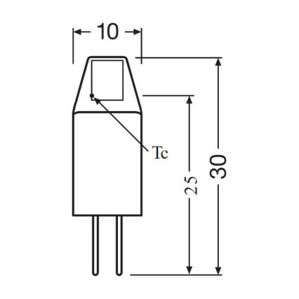 Set van 5 LED-lampen PIN Micro G4/1W/12V 2700K - Osram