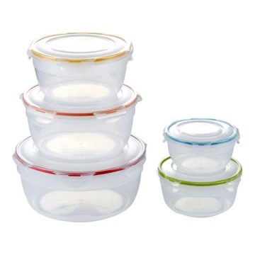 SET VAN 5x Voedselcontainer LOCK