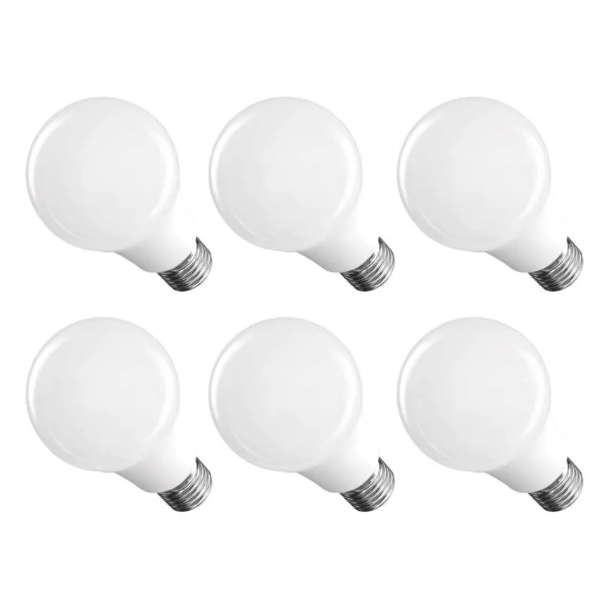 Set van 6 LED-lampen A60 E27/8,8W/230V 4000K