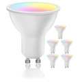 SET van 6 LED RGBW dimbare GU10-lampen 6,5W/230V 2700–6500K Wi-Fi - Aigostar