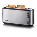 Severin AT 2515 - Broodrooster met twee sleuven 1000W/230V RVS/zwart