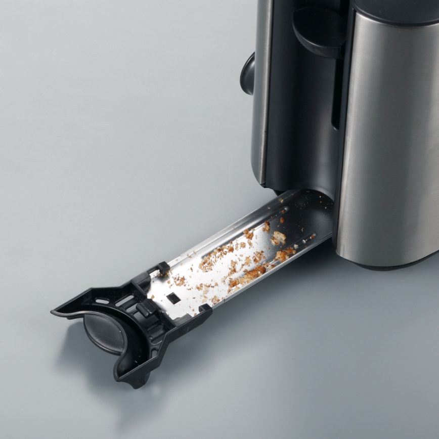 Severin AT 2515 - Broodrooster met twee sleuven 1000W/230V RVS/zwart