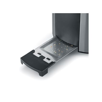 Severin AT 2589 - Broodrooster met twee sleuven 800W/230V roestvrij staal/zwart