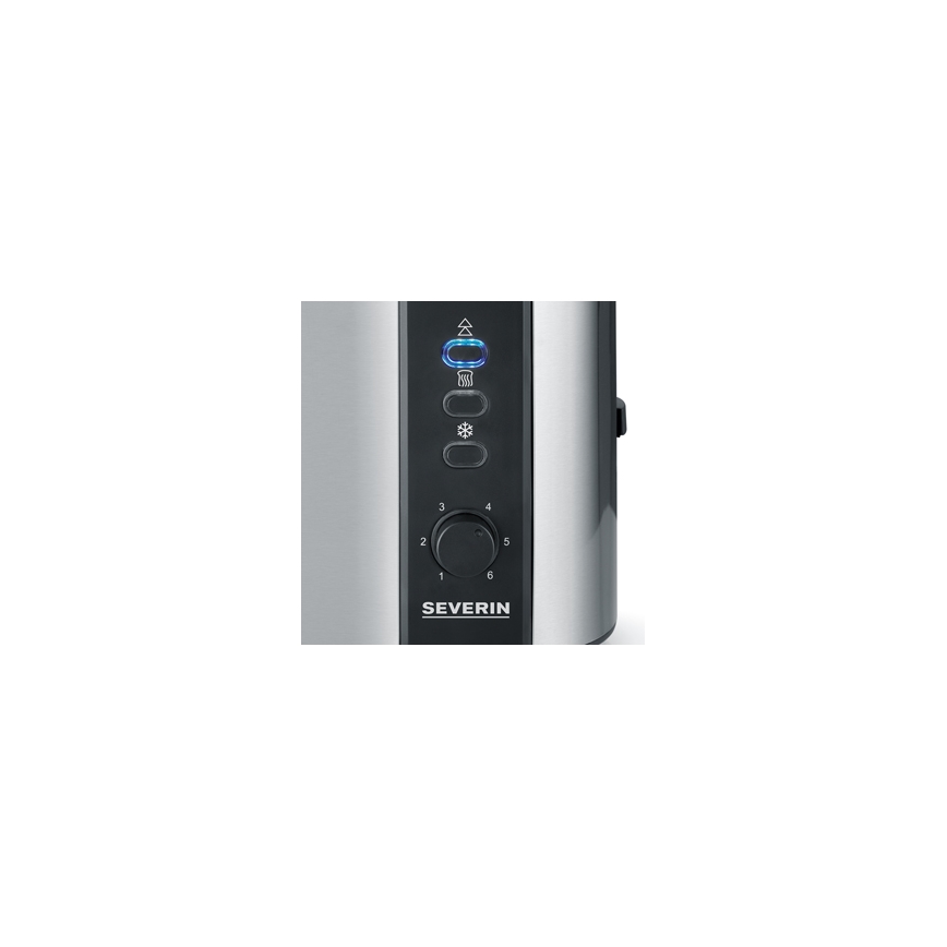 Severin AT 2589 - Broodrooster met twee sleuven 800W/230V roestvrij staal/zwart