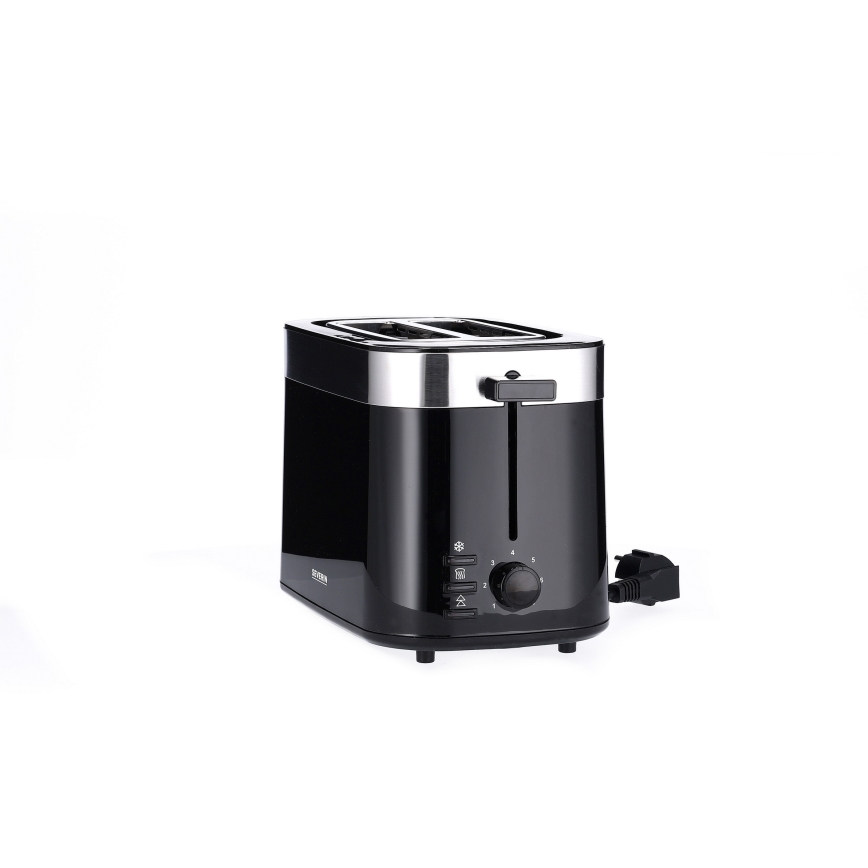 Severin AT 9264 - Broodrooster met twee sleuven 800 W/230 V roestvrij staal/zwart