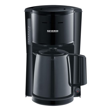 Severin KA 9306 - Koffiezetapparaat met thermoskan 1 l 1000W/230V zwart