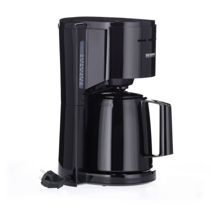 Severin KA 9306 - Koffiezetapparaat met thermoskan 1 l 1000W/230V zwart
