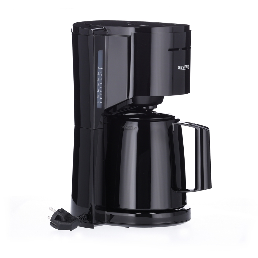 Severin KA 9306 - Koffiezetapparaat met thermoskan 1 l 1000W/230V zwart