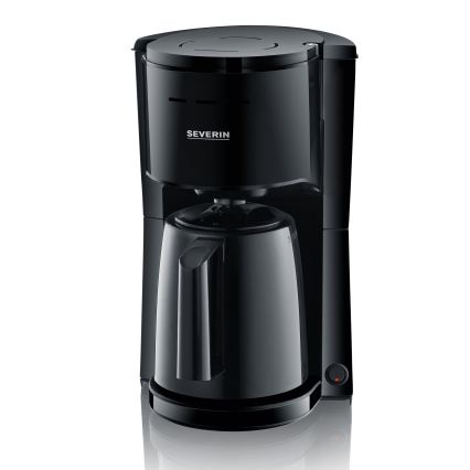 Severin KA 9306 - Koffiezetapparaat met thermoskan 1 l 1000W/230V zwart