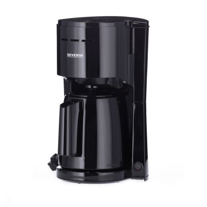 Severin KA 9306 - Koffiezetapparaat met thermoskan 1 l 1000W/230V zwart