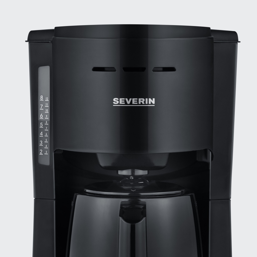 Severin KA 9306 - Koffiezetapparaat met thermoskan 1 l 1000W/230V zwart