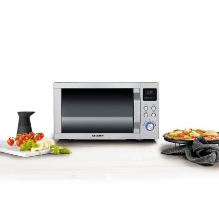 Severin MW 7774 - 3-in-1 magnetron, 1950W/230V, 25 l, roestvrij staal