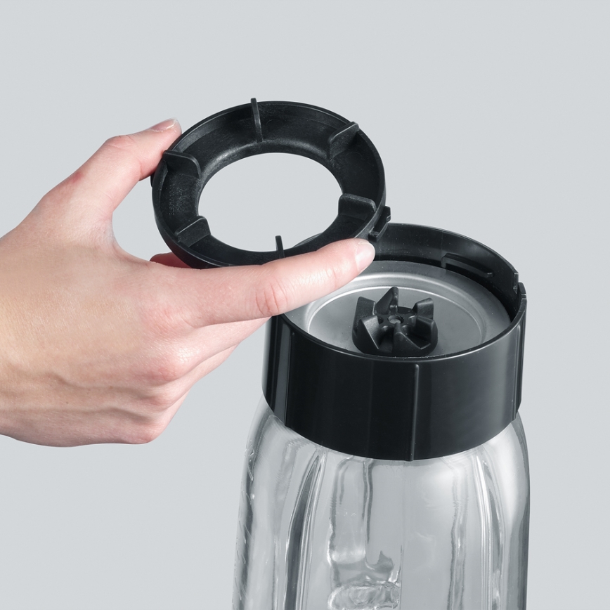 Severin SM 3737 - Tafelblender 1 l 500W/230V roestvrij staal/zwart