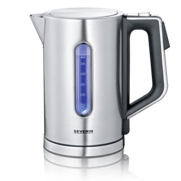 Severin WK 3418 - Elektrische waterkoker 1,7 l 3000W/230V roestvrij staal/zwart