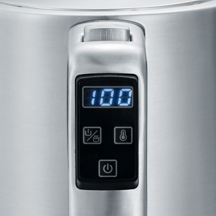 Severin WK 3418 - Elektrische waterkoker 1,7 l 3000W/230V roestvrij staal/zwart