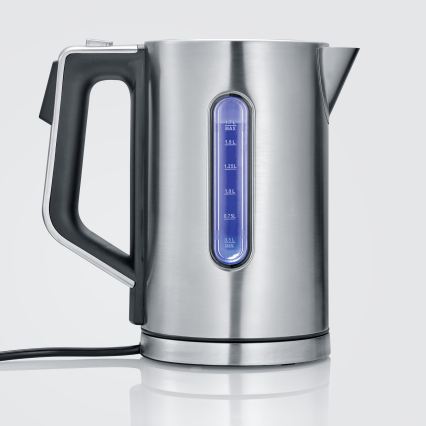 Severin WK 3418 - Elektrische waterkoker 1,7 l 3000W/230V roestvrij staal/zwart