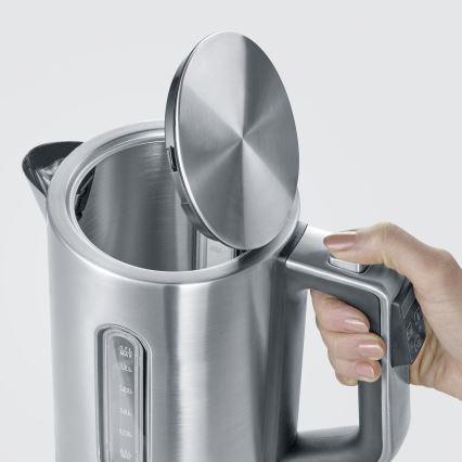 Severin WK 3418 - Waterkoker 1,7 l, 3000 W/230 V, roestvrij staal/zwart